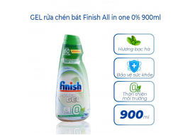 Gel rửa bát FINISH Eco 0% 900 ml