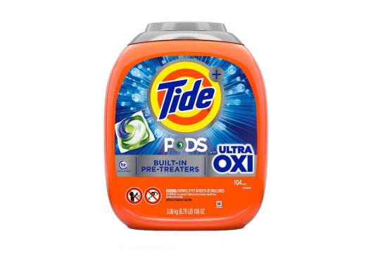 Viên giặt Tide Pods Plus Ultra Oxi 4-in-1 hộp 104 Viên