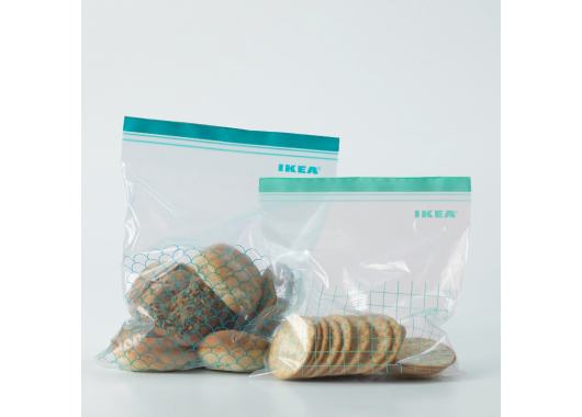 Túi zip đựng thực phẩm ISTAD IKEA màu xanh biển (hộp 30 chiếc)