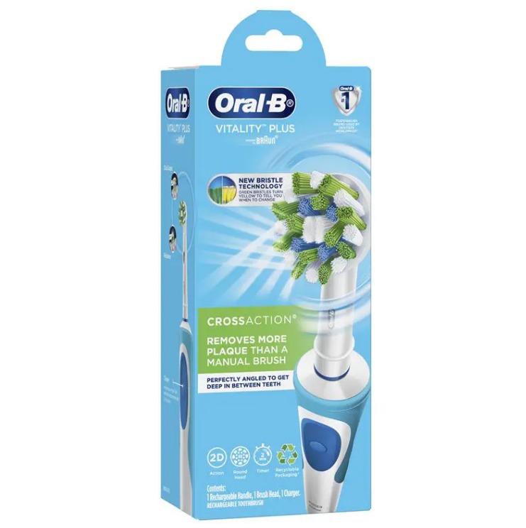 Oral-B Vitality Plus CrossAction Electric Toothbrush | BIG W