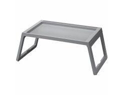 Bàn gấp gọn để giường KLIPSK IKEA - MÀU XÁM